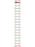 Вышка - Тура ВСР-6 (1.6 м х 2.0 м). Высота 21.0 м (16 секций)_1620116