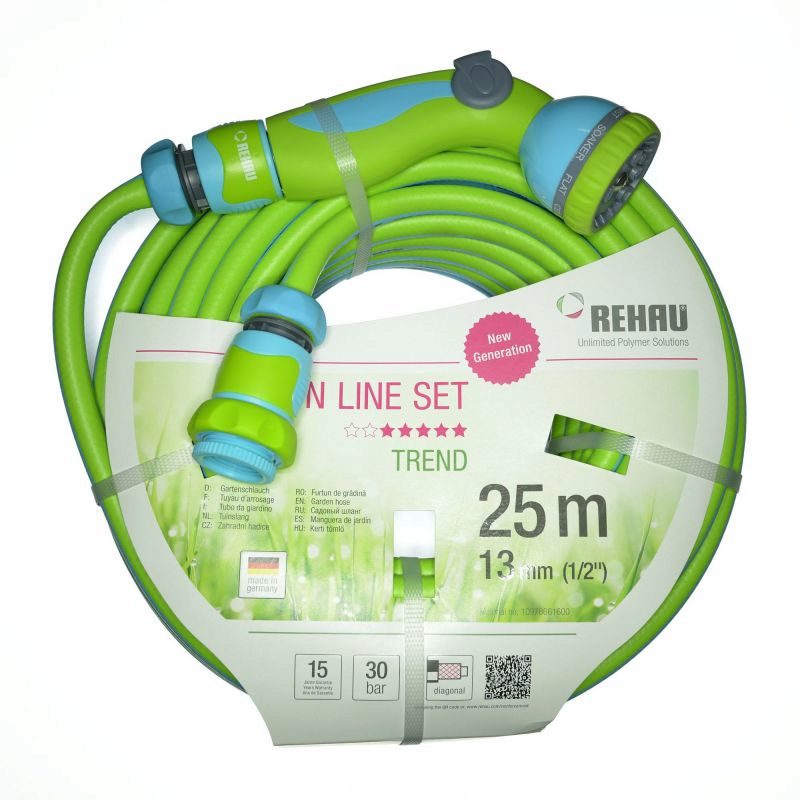 Шланг для полива Rehau Design Line 13 мм (1/2ʺ) 25 м в комплекте_10978661600